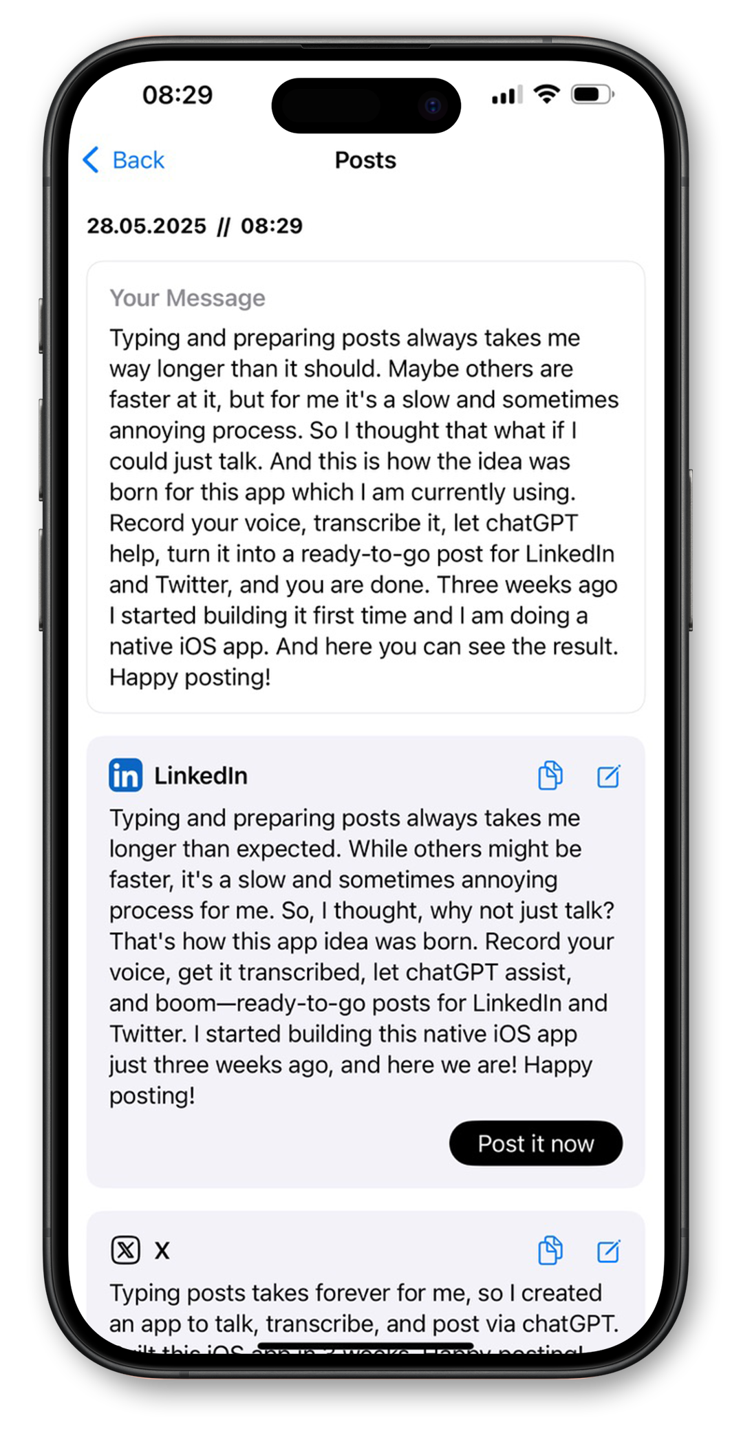 Review and share instantly with deep links